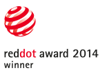 Badge de gagnant du concours « Red Dot Design Award 2014 » pour le mouche-bébé électrique Nosiboo Pro