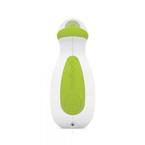 Mouche-bébé portatif Nosiboo Go pour déboucher le nez du bébé lors de vos déplacements : vue de derrière
