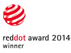 Badge de gagnant du concours « Red Dot Design Award 2014 » pour le mouche-bébé électrique Nosiboo Pro