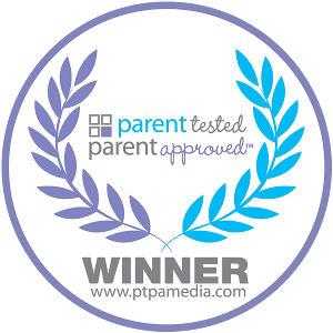 Badge de gagnant du plébiscite « Testé par les Parents Approuvé par les Parents » pour le mouche-bébé électrique Nosiboo Pro.