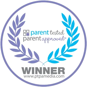 Badge de gagnant du plébiscite « Testé par les Parents Approuvé par les Parents » pour le mouche-bébé électrique Nosiboo Pro