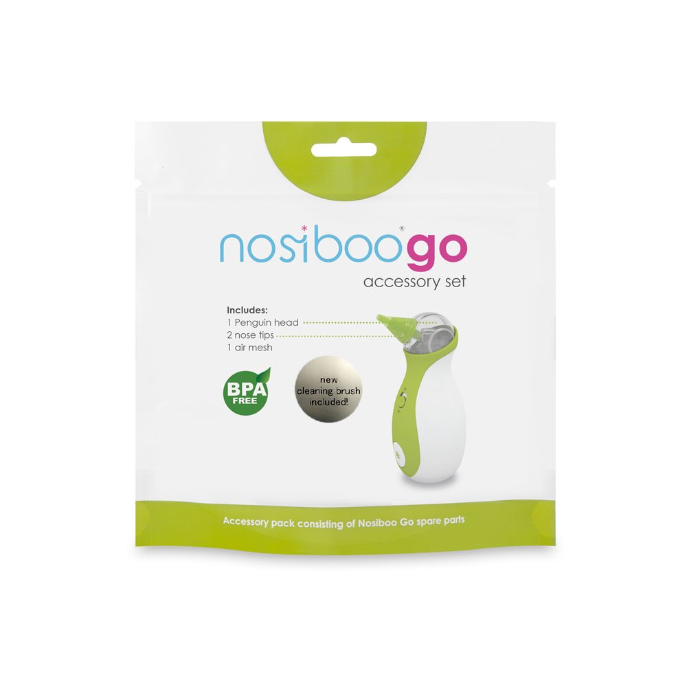 L'emballage de l'ensemble d'accessoires Nosiboo Go